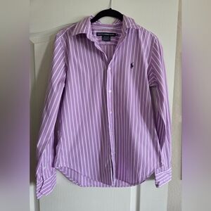 Ralph Lauren Lavender Striped Shirt